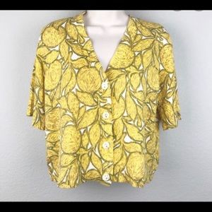 Yellow tabitha cardigan: Anthro